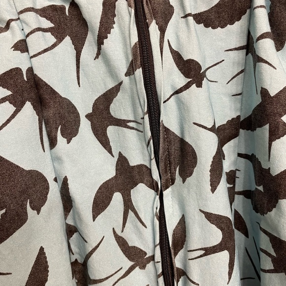 Light blue 50s style sparrow dress - Picture 5 of 7